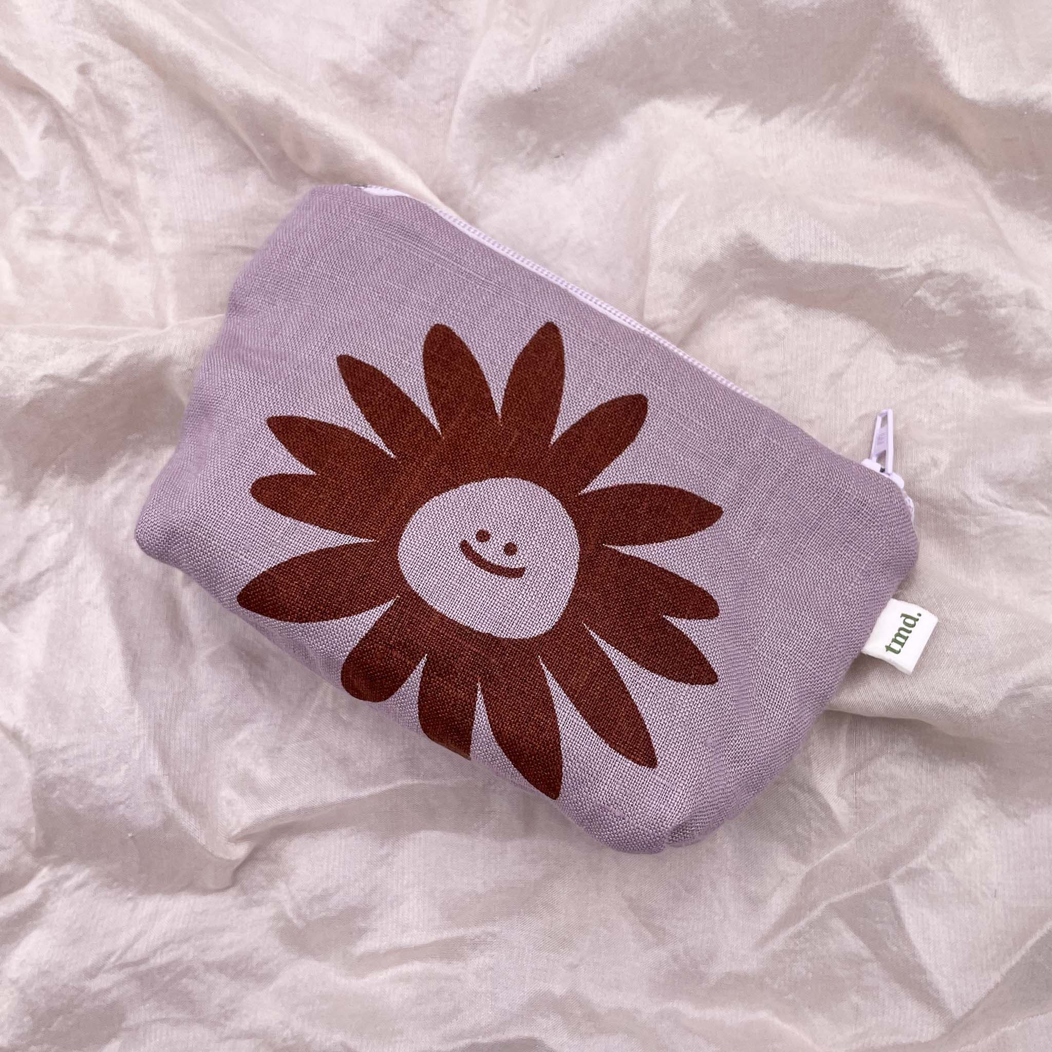Little Bag - Smiley Sun Face on Dusty Lilac