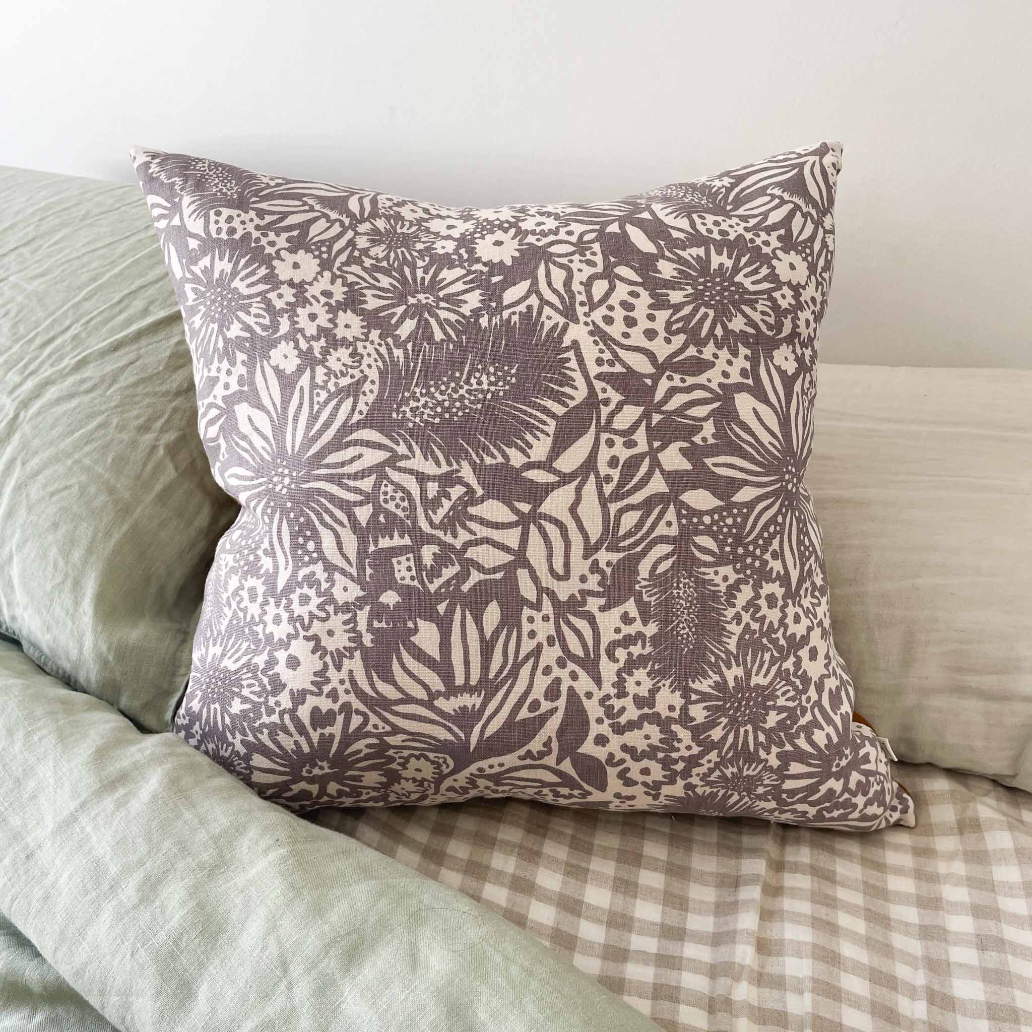 Cushion Cover - Flower Field in Dusty Lilac